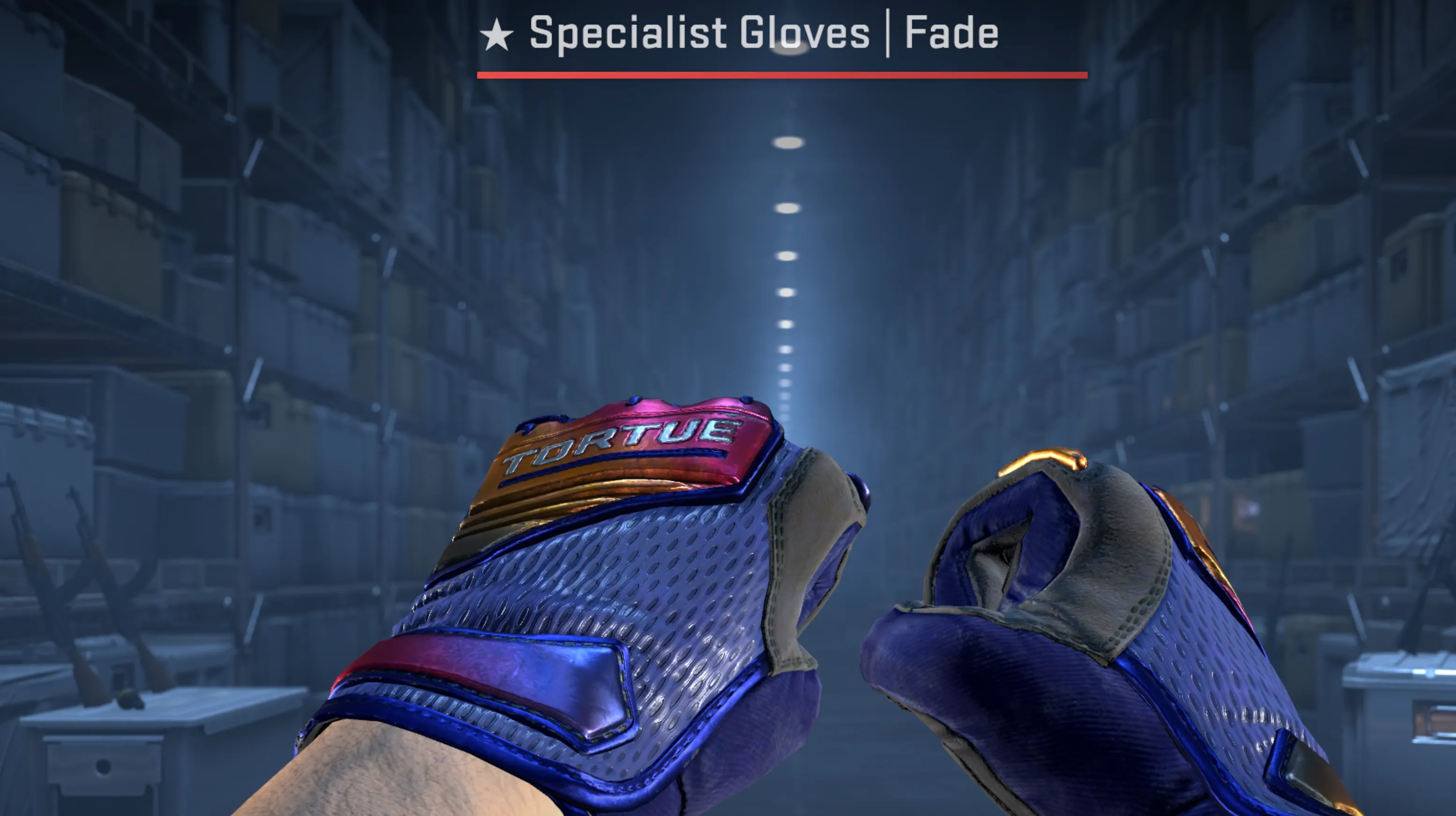 Specialist Gloves Fade and gamma doppler knife